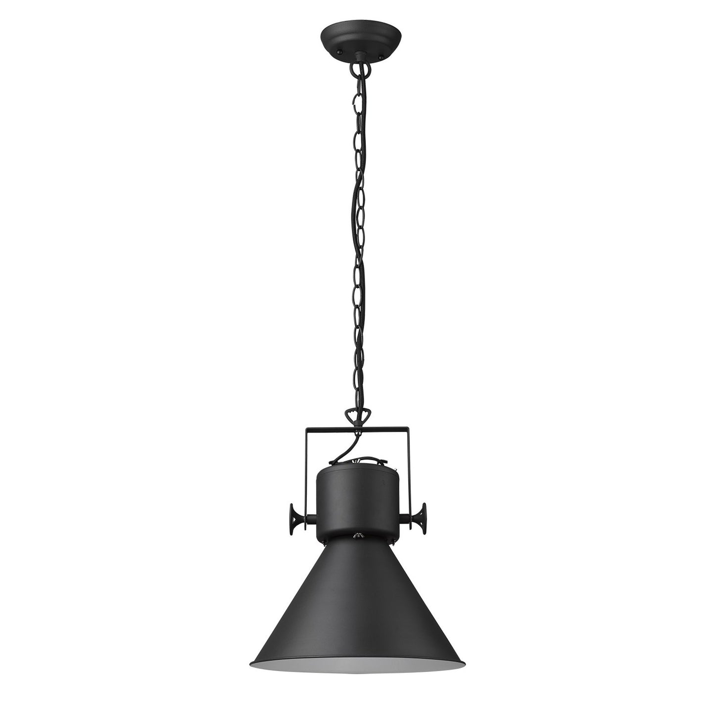 Crew 1-Light Matte Black Pendant