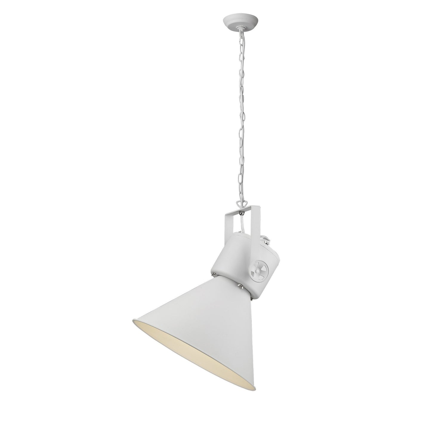 Crew 1-Light White Pendant