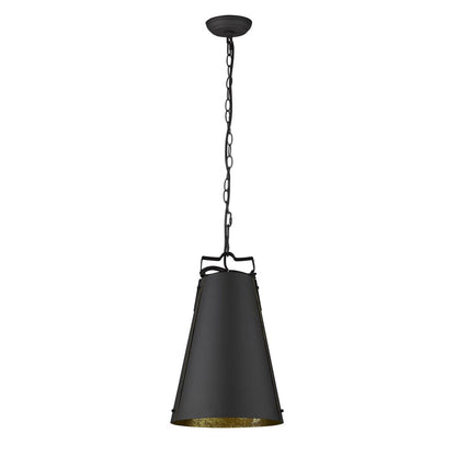Faza 1-Light Matte Black Pendant