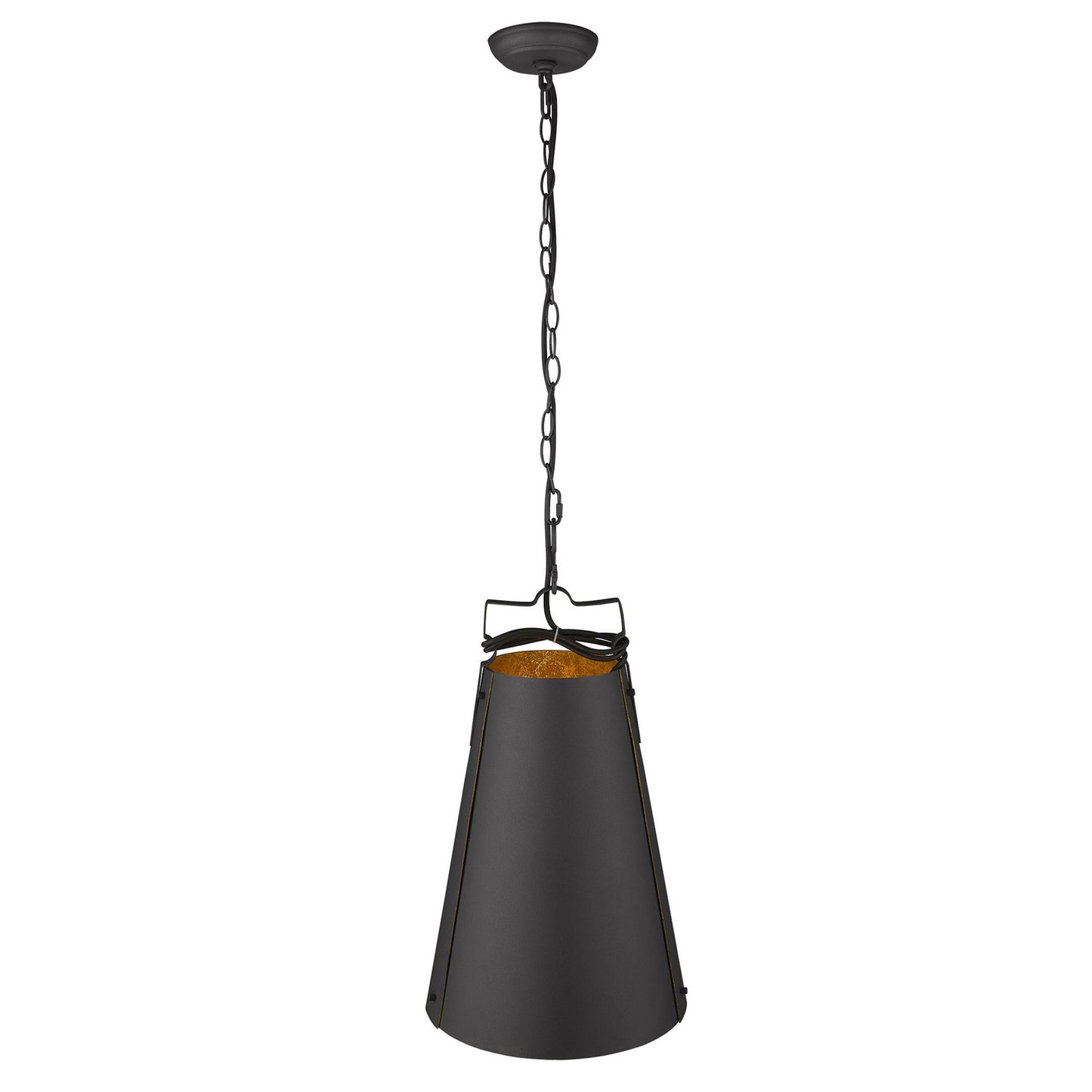 Faza 1-Light Matte Black Pendant