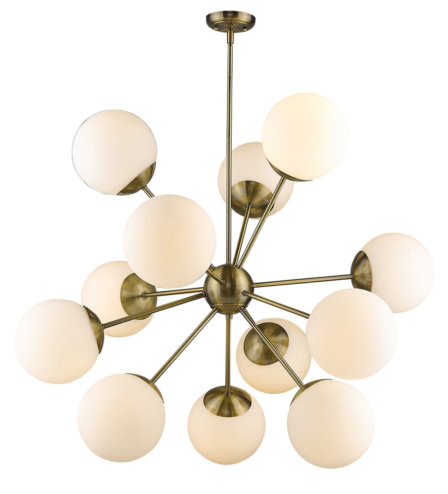 Solea 12-Light Antique Brass Chandelier