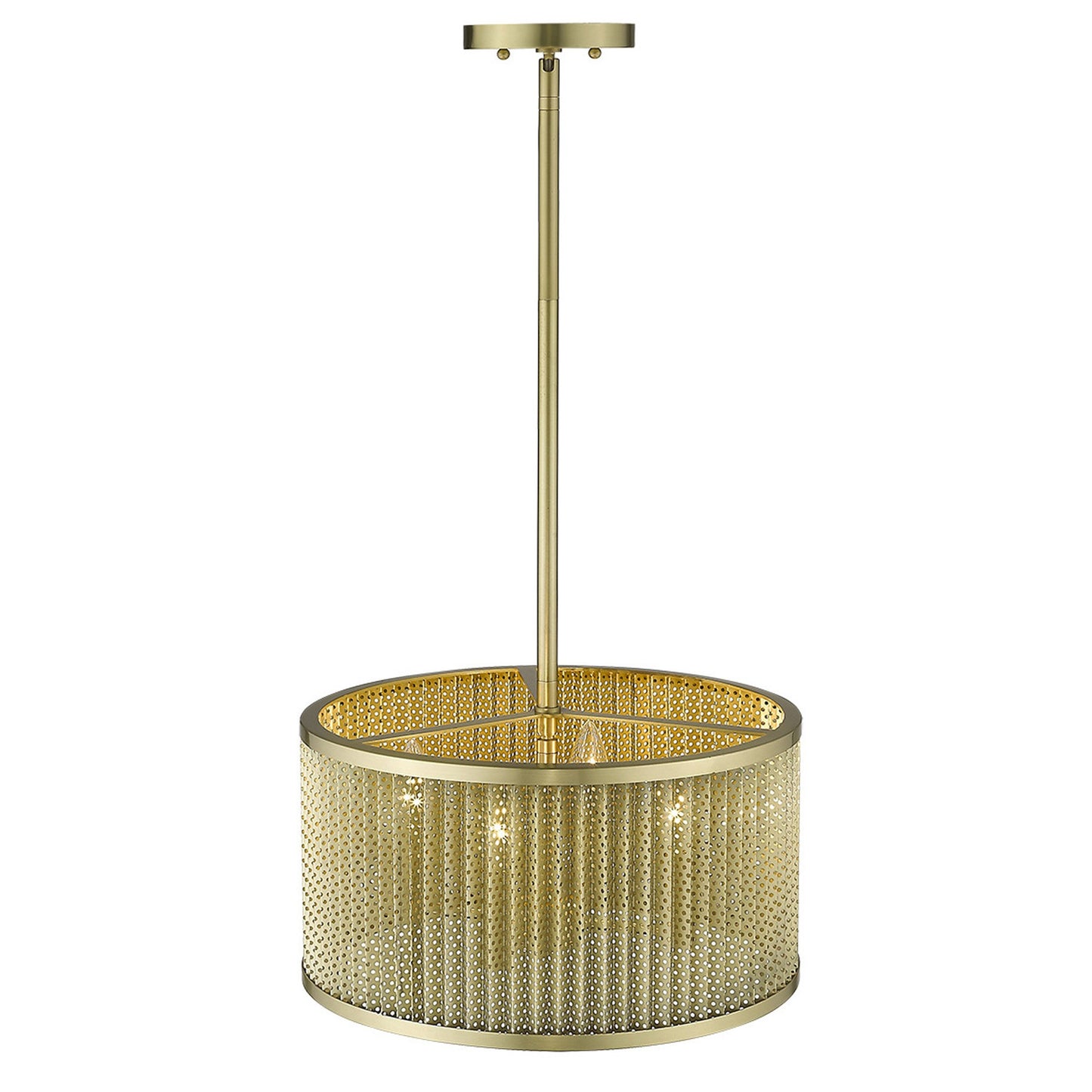 Basetti 4-Light Gold Convertible Pendant