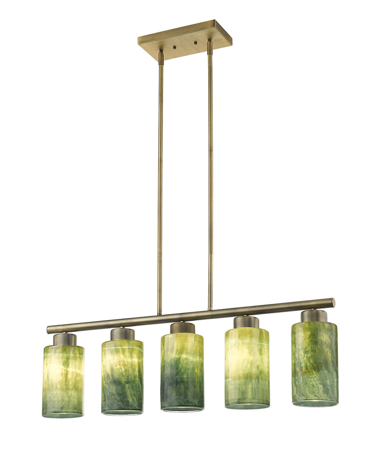 Monet 5-Light Brass Pendant