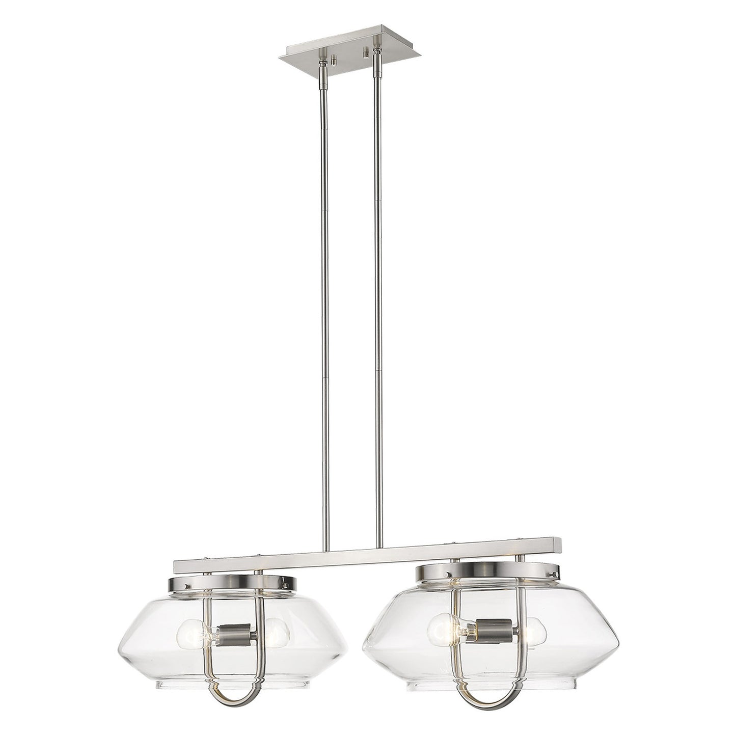 Garner 4-Light Satin Nickel Island Pendant