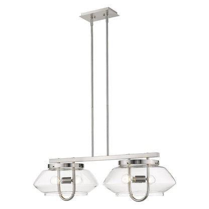 Garner 4-Light Satin Nickel Island Pendant