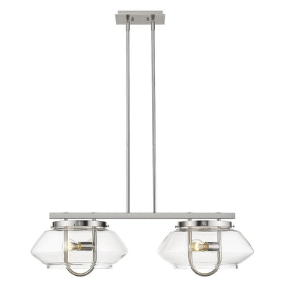 Garner 4-Light Satin Nickel Island Pendant