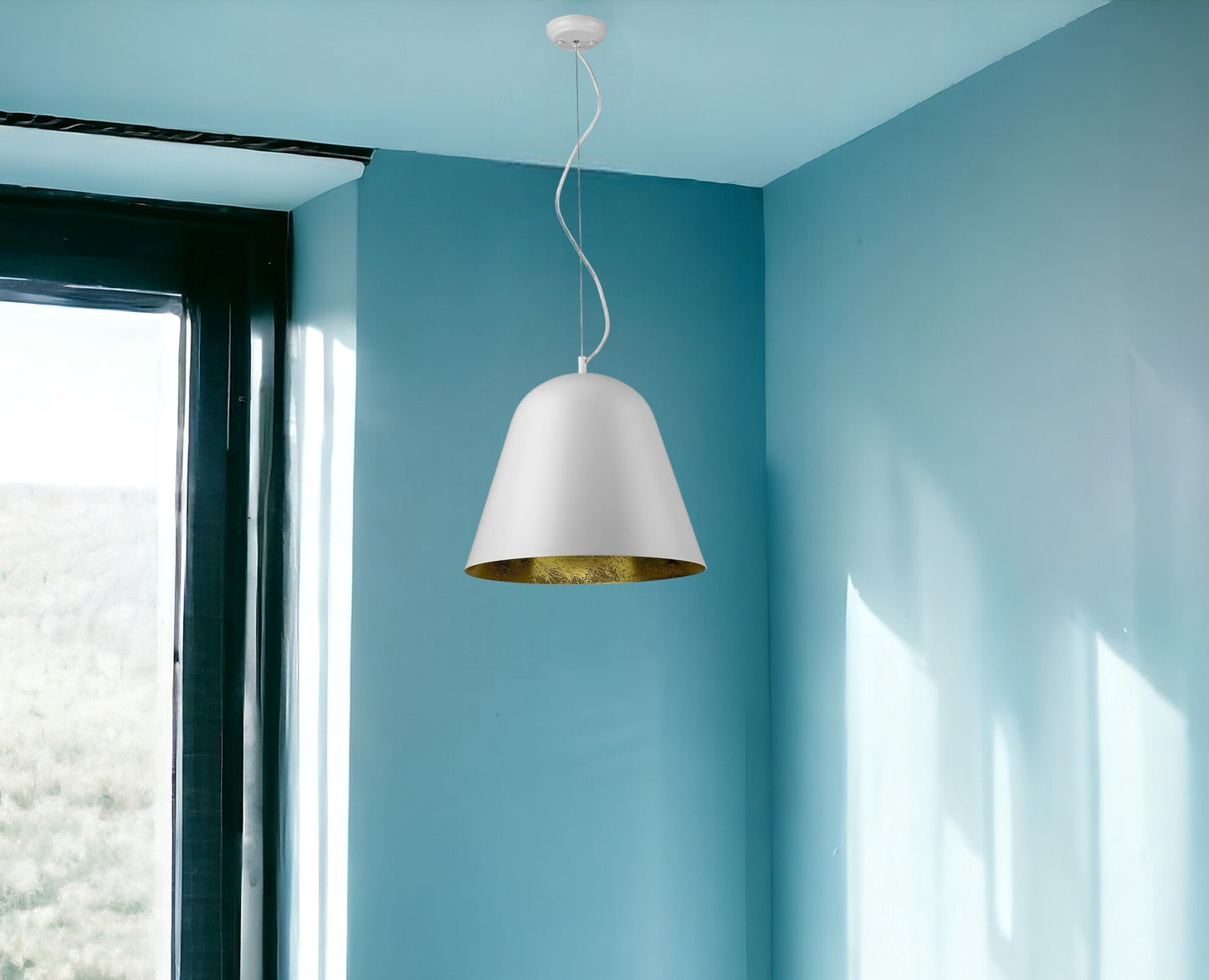 Knell 1-Light White Pendant