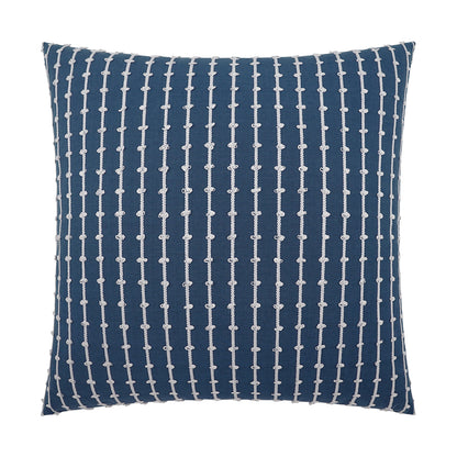 D.V. KAP HOME   24" x 24" Topsy Pillow - Marine Stripes, Nautical    - 3983-M-2424