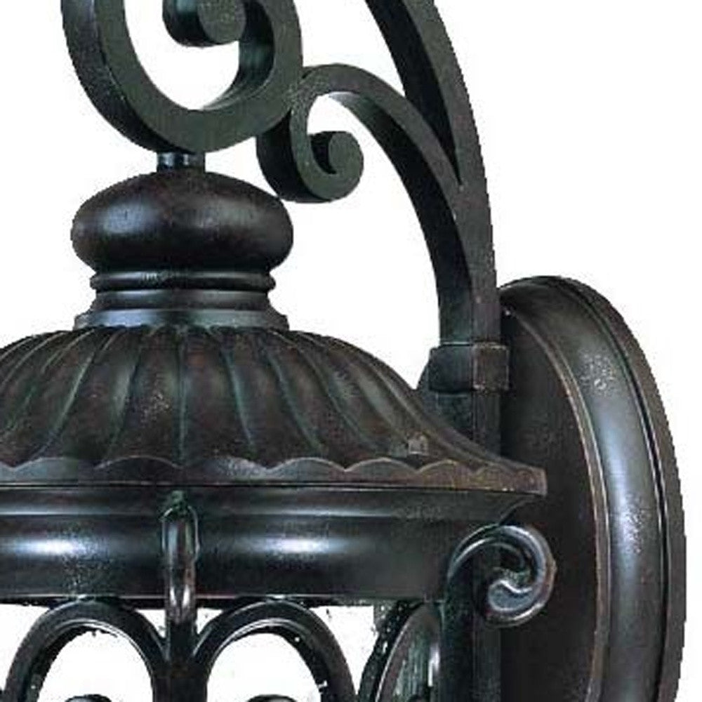 Naples 3-Light Marbelized Mahogany Wall Light