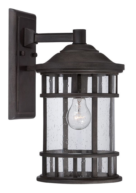 Matte Black Canister Wall Light