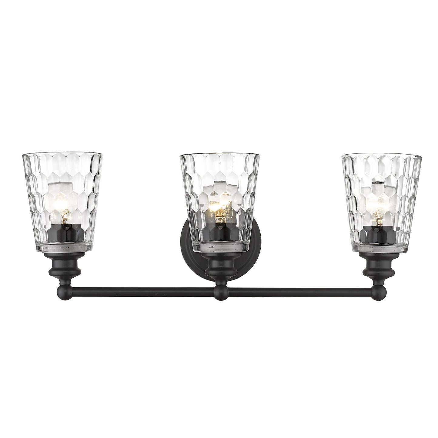 Mae 3-Light Matte Black Vanity