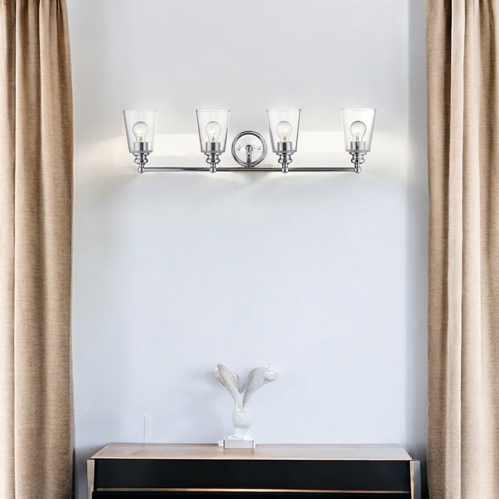 Ceil 4-Light Chrome Vanity