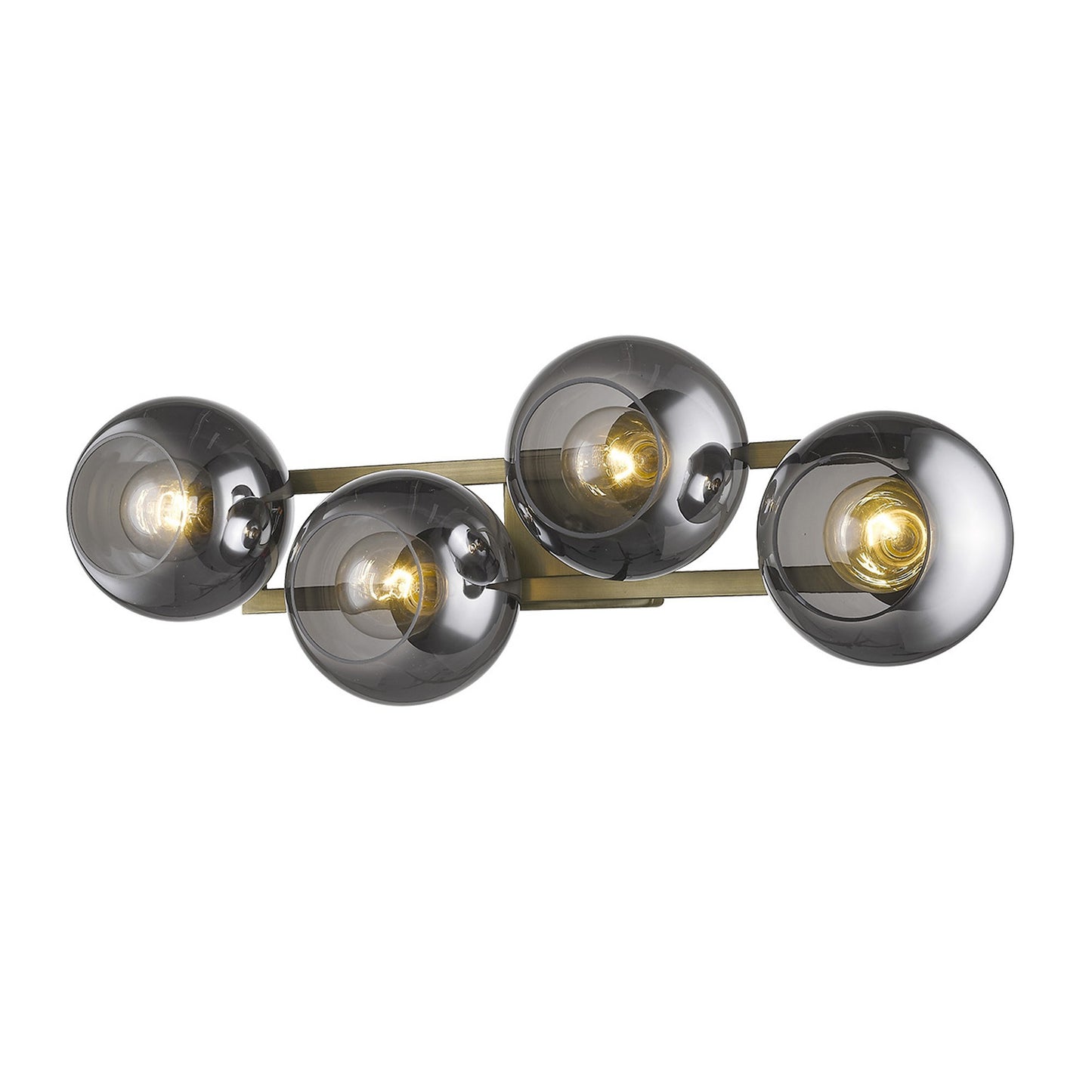 Lunette 4-Light Aged Brass Sconce