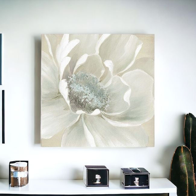 Soft Winter Flower Unframed Print Wall Art