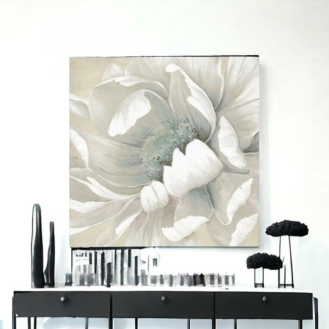 Soft Winter Flower In Bloom Unframed Print Wall Art