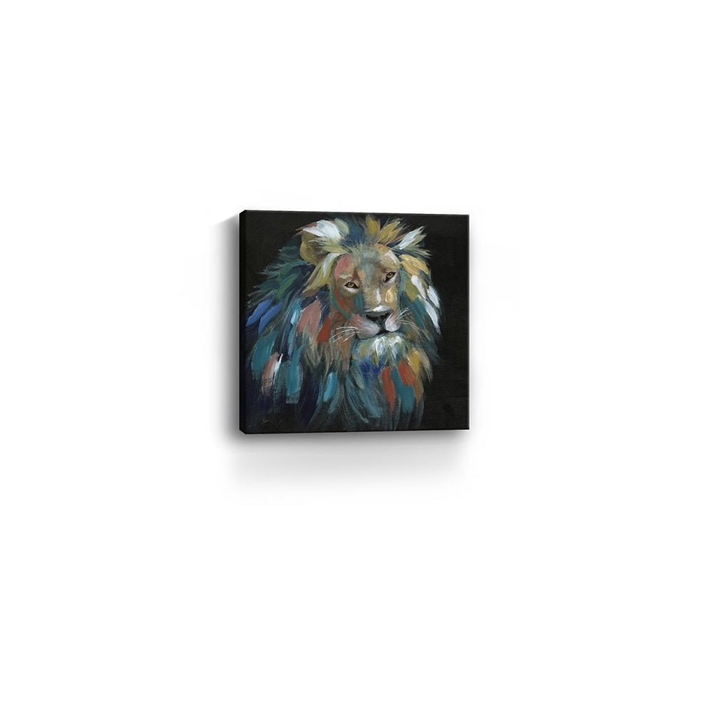 Painted Lion Portrait Unframed Print Wall Art