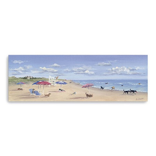 Dogs Rule The Beach Unframed Wall Art