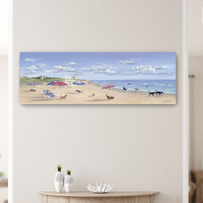 Dogs Rule The Beach Unframed Wall Art