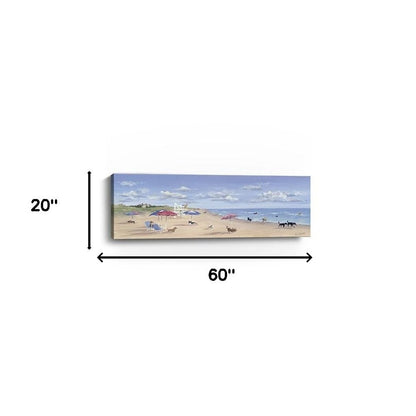 Dogs Rule The Beach Unframed Wall Art