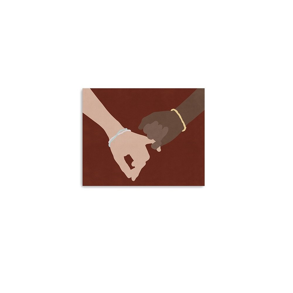 16" x 20" Pinky Swear Friendship Promise Canvas Unframed Wall Art