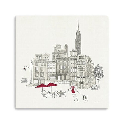 Nyc Cafline Work Unframed Print Wall Art