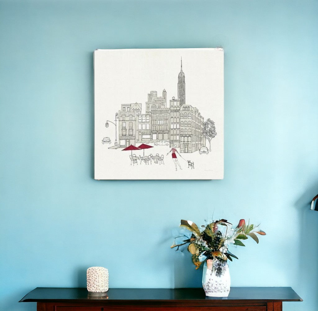 Nyc Cafline Work Unframed Print Wall Art