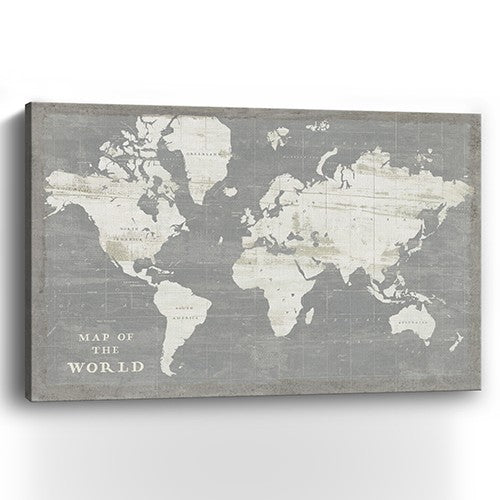 Minimalist World Map Unframed Print Wall Art