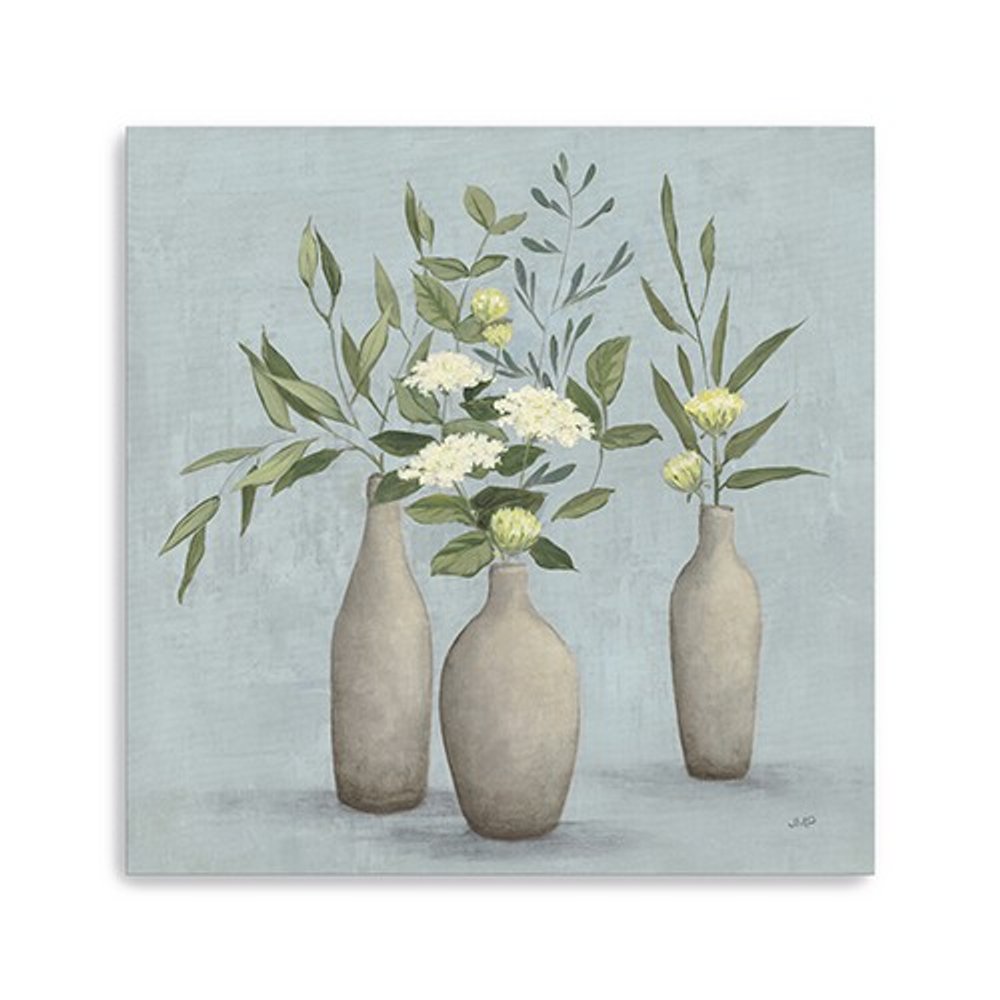 Bohemian Flowers In Ceramic Vases Unframed Print Wall Art