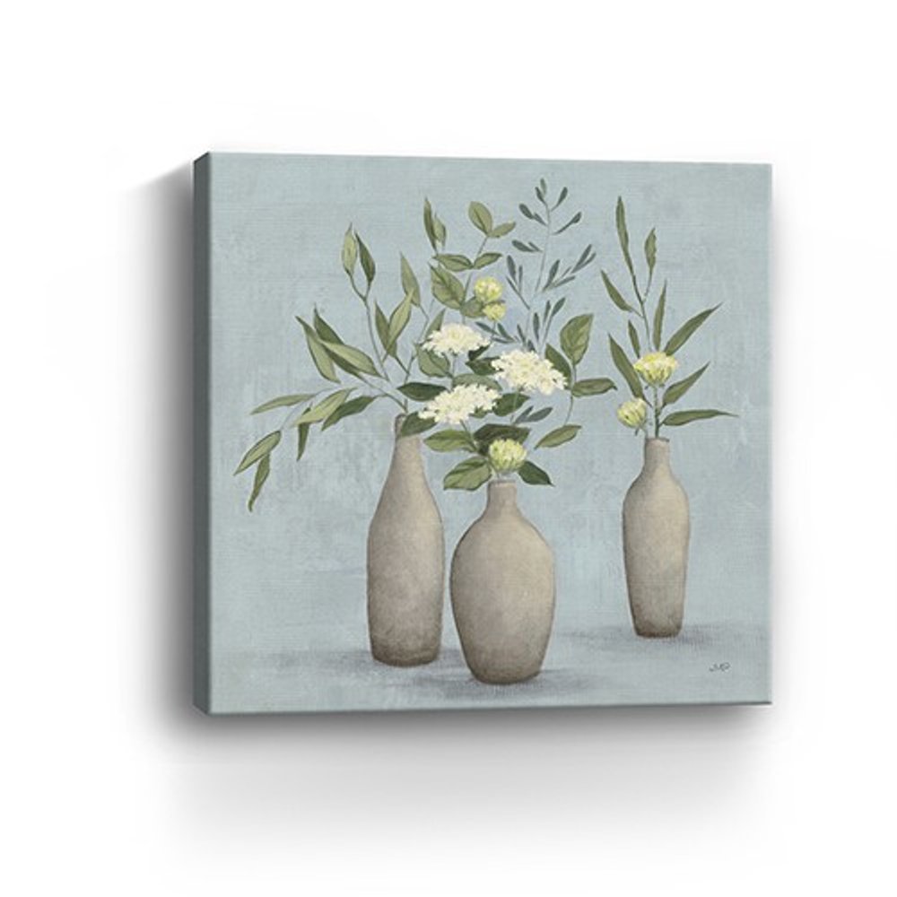 Bohemian Flowers In Ceramic Vases Unframed Print Wall Art