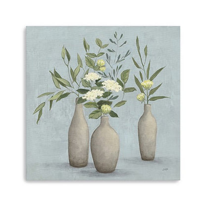 Bohemian Flowers In Ceramic Vases Unframed Print Wall Art