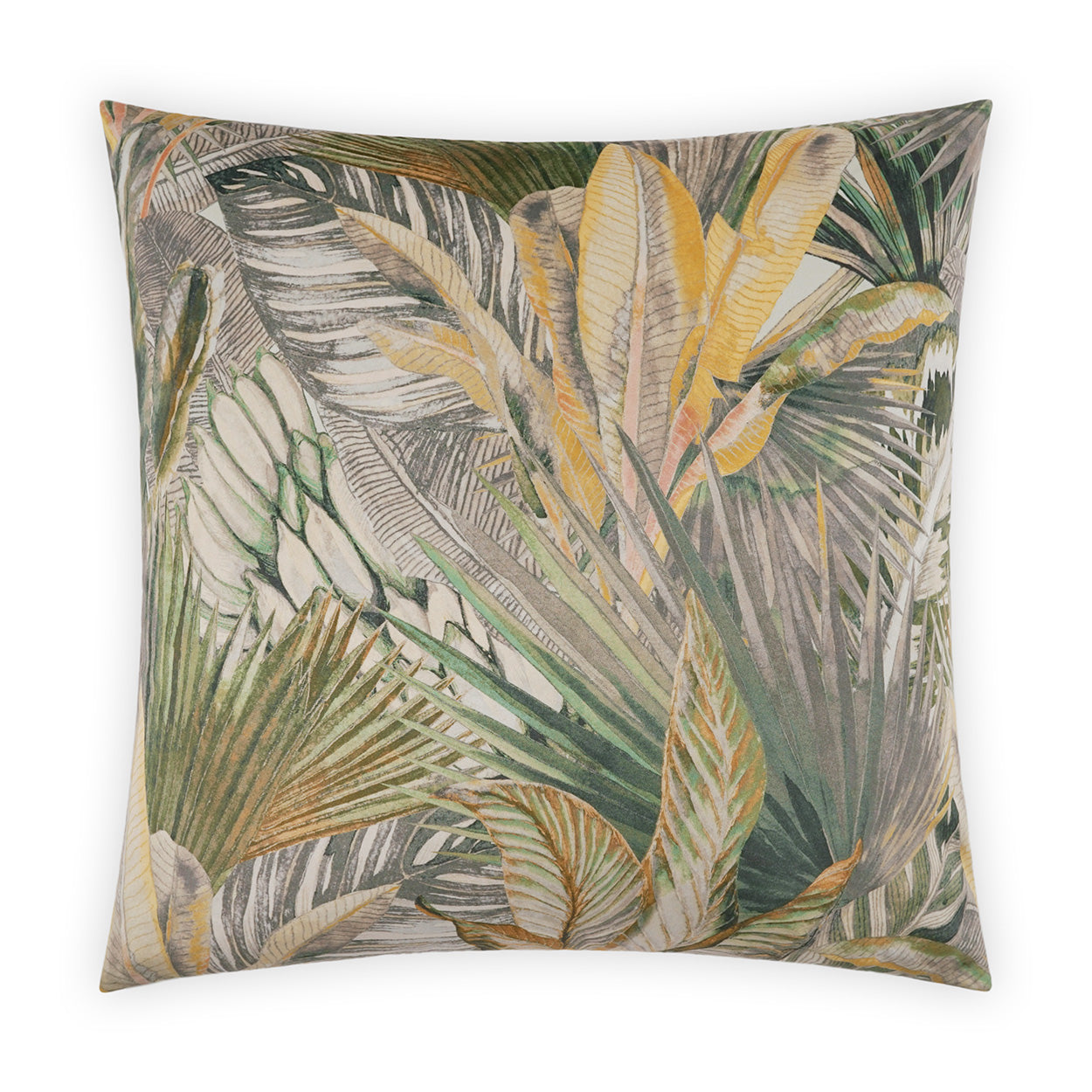 D.V. KAP HOME   24" x 24" Jandula Pillow Floral, Beach    - 3991-2424