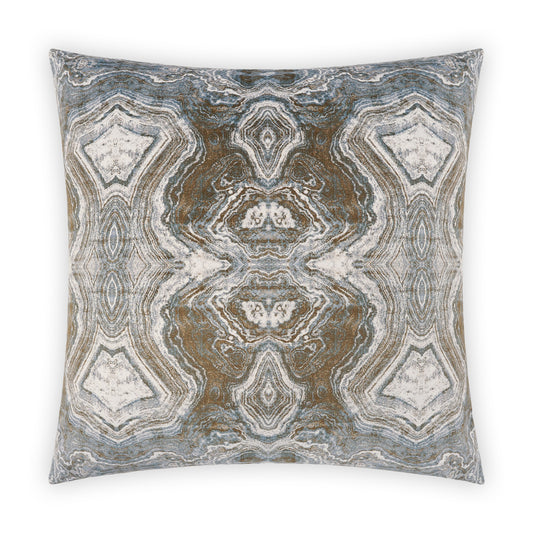 D.V. KAP HOME   24" x 24" Banding Pillow - Patina Abstract, Transitional    - 3992-P-2424