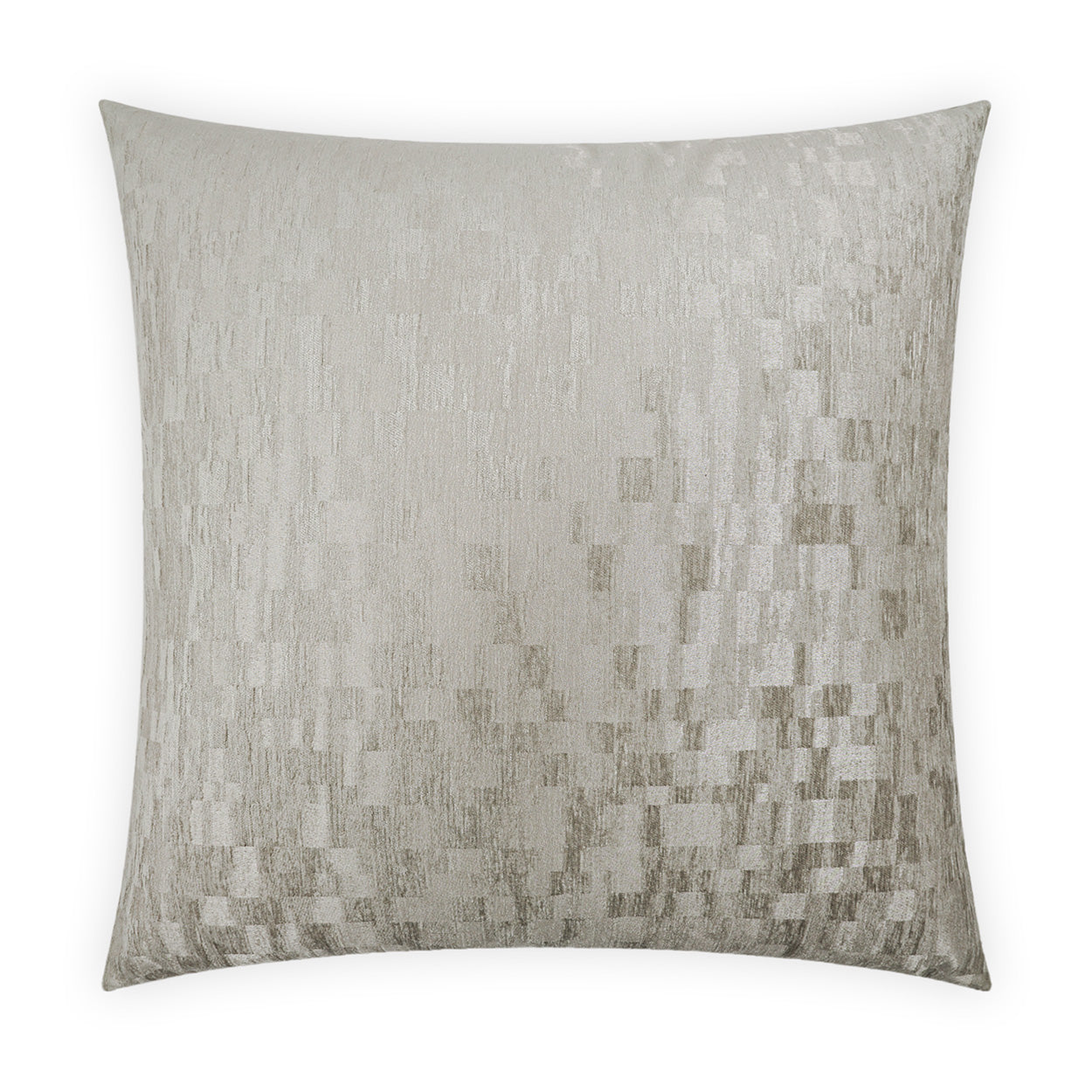 D.V. KAP HOME   24" x 24" Sector Pillow - Champagne Solid, Textured    - 3994-C-2424