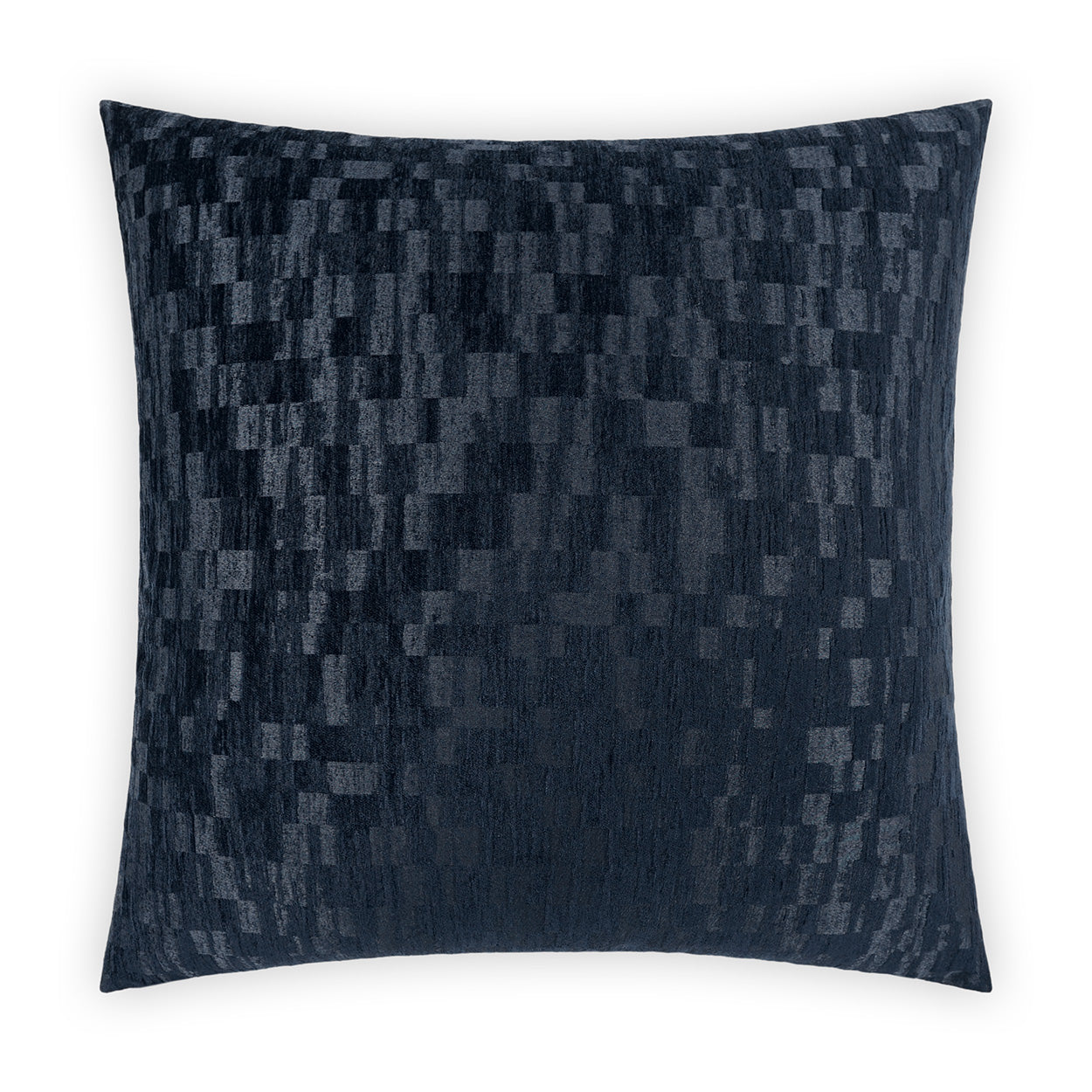 D.V. KAP HOME   24" x 24" Sector Pillow - Navy Solid, Textured    - 3994-N-2424