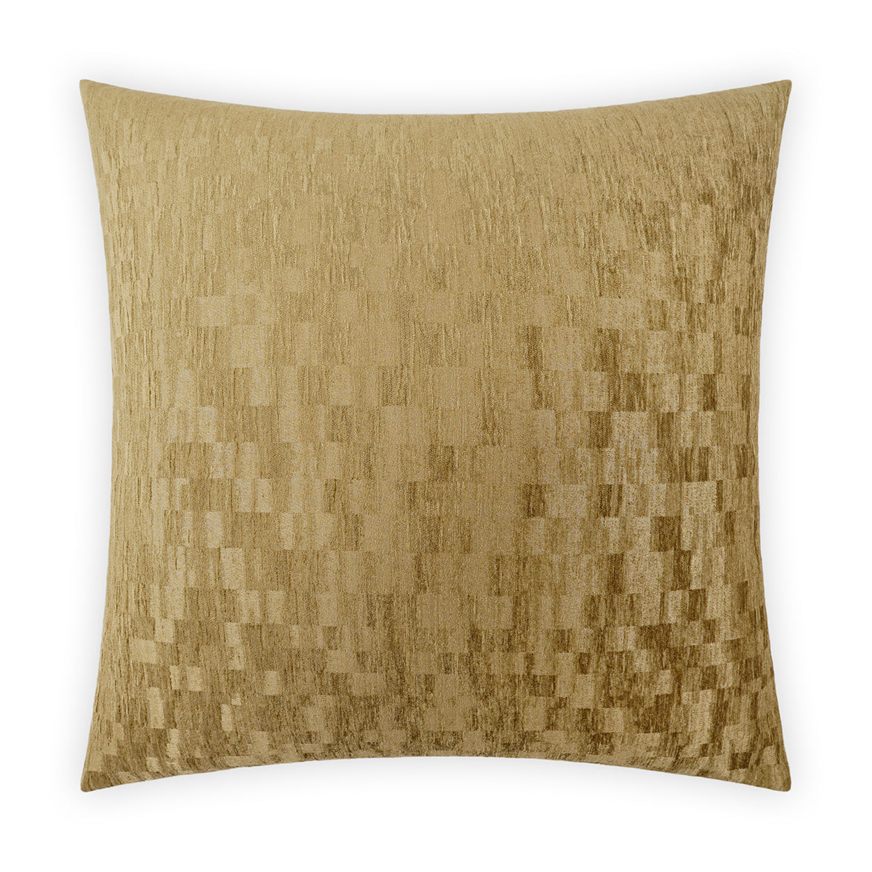 Wheat-colored pillow with a textured surface.