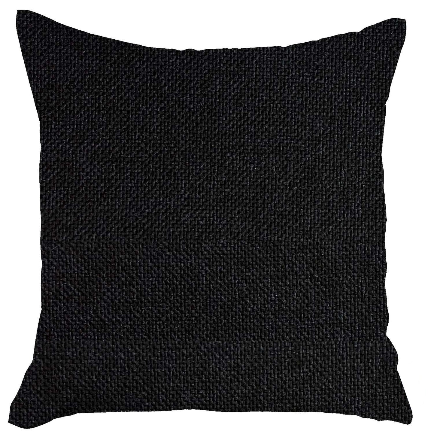 Black Modern Textured Throw Pillow