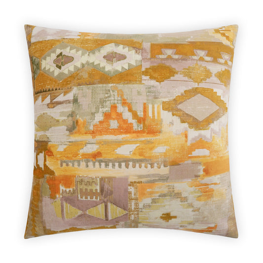 D.V. KAP HOME   24" x 24" Tiuatan Pillow - Gold Global, Western Chic     - 3995-G-2424