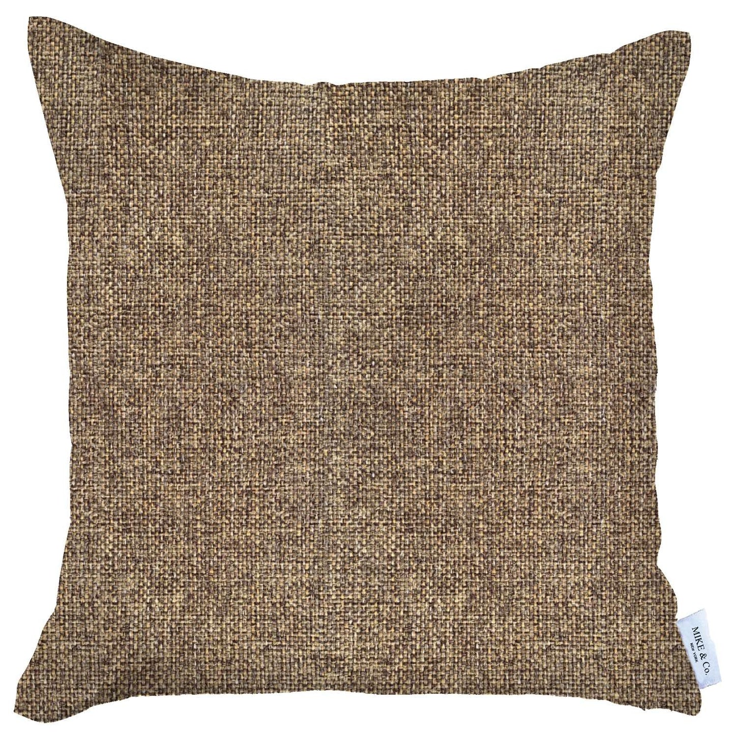 Brown Modern Textured Throw Pillow