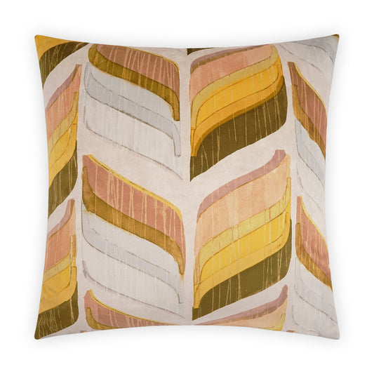 D.V. KAP HOME   24" x 24" Uriel Pillow - Gold Transitional, Modern     - 3996-G-2424
