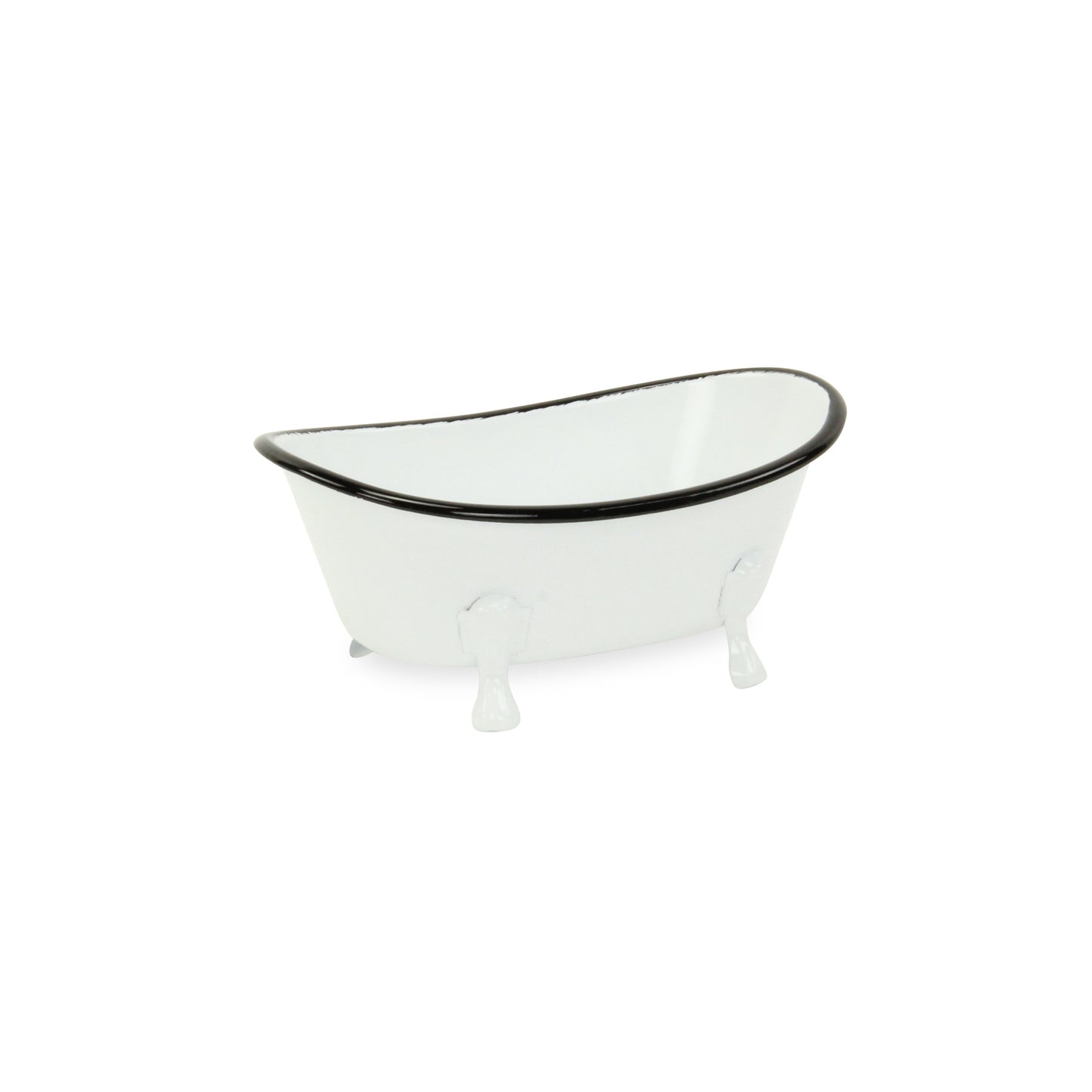 Petite White Bathtub Decorative Sculpture