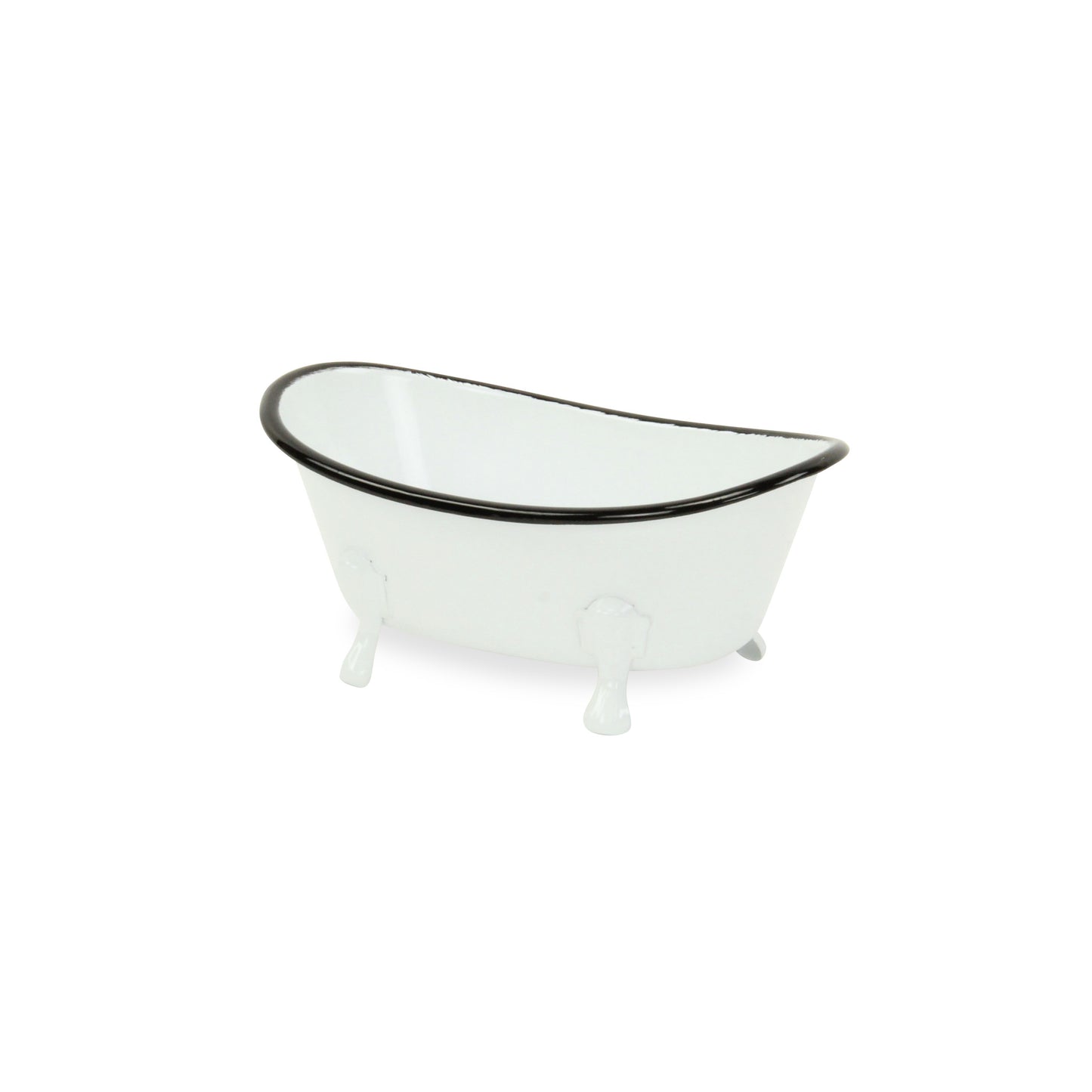 Petite White Bathtub Decorative Sculpture