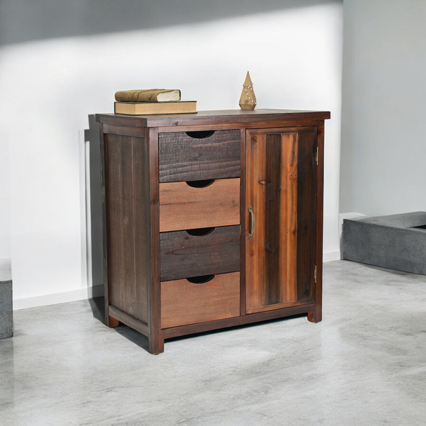 Rustic Natural Accent Storage Cabinet