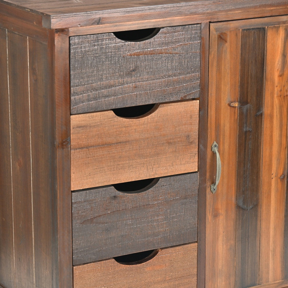 Rustic Natural Accent Storage Cabinet