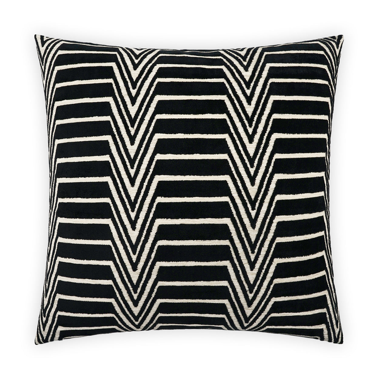 D.V. KAP HOME   24" x 24" Evora Pillow - Jet Transitional, Modern     - 3997-J-2424
