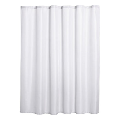 Luxurious White Waffle Weave Shower Curtain