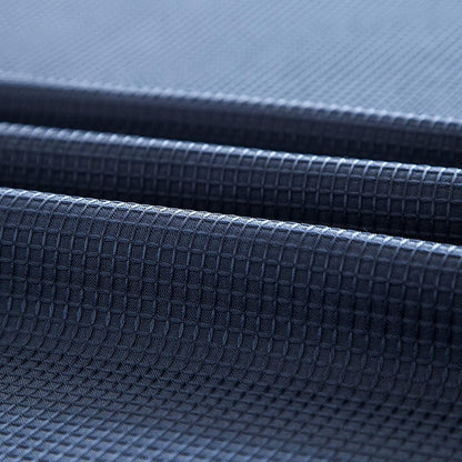 Navy Modern Grid Shower Curtain and Liner Set