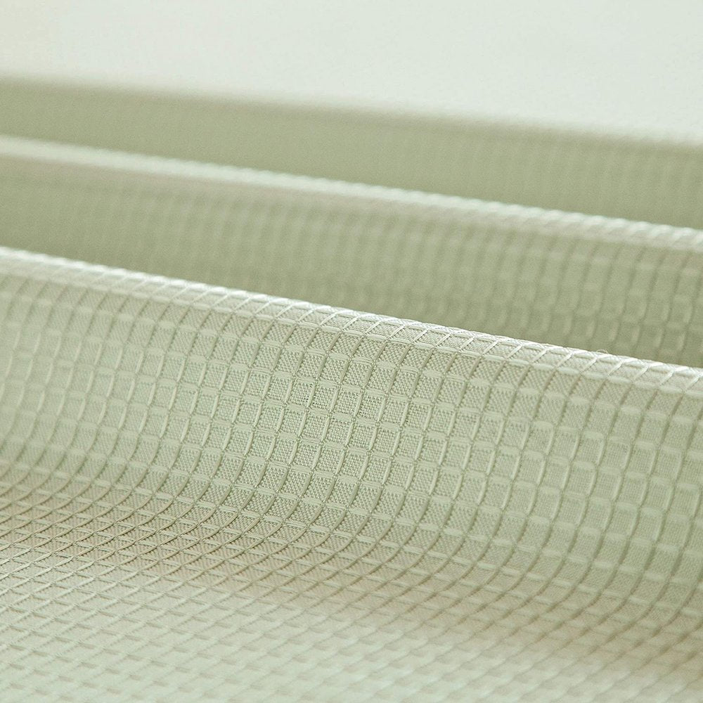 Sage Green Modern Grid Shower Curtain and Liner Set