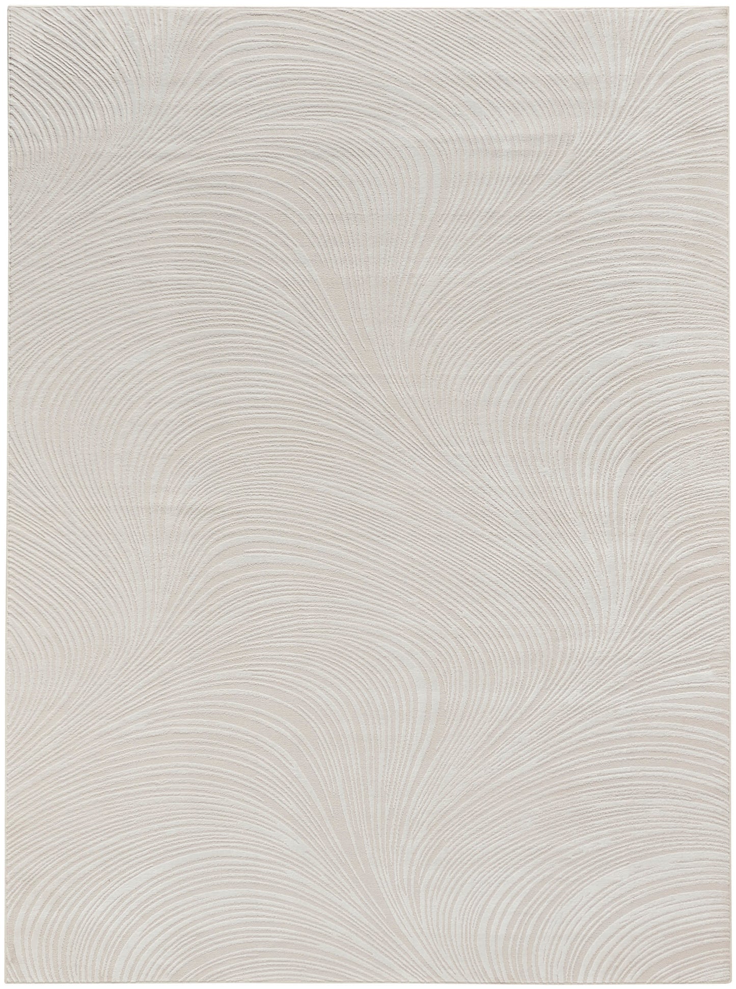 Light grey wallpaper with soft, swirling linear texture; abstract, modern wall pattern.