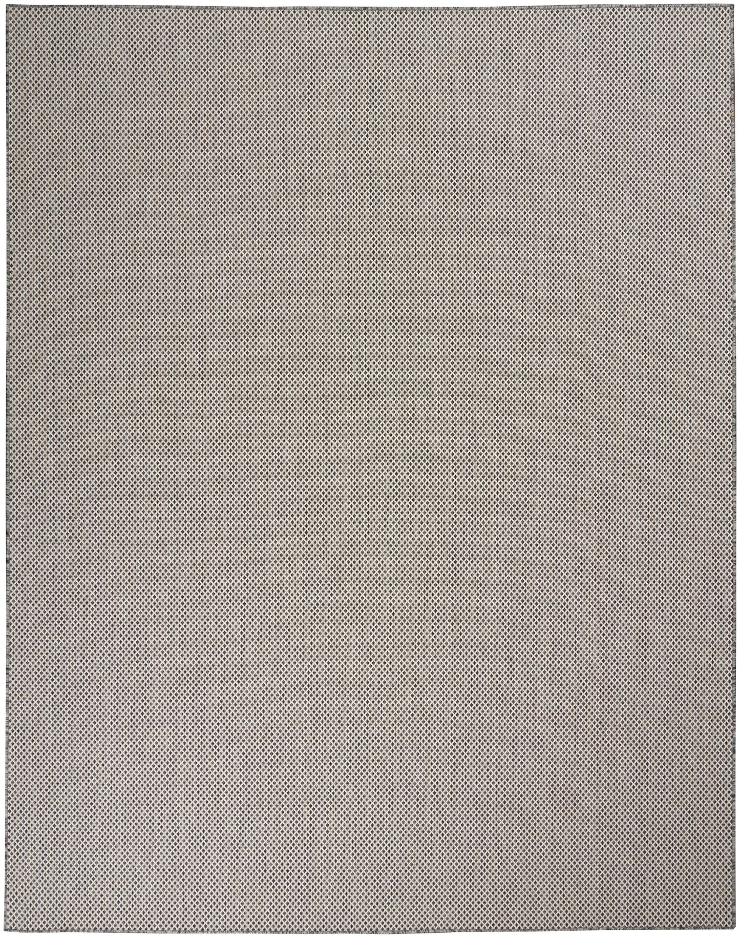 Grey modern rug with a subtle diagonal pattern.