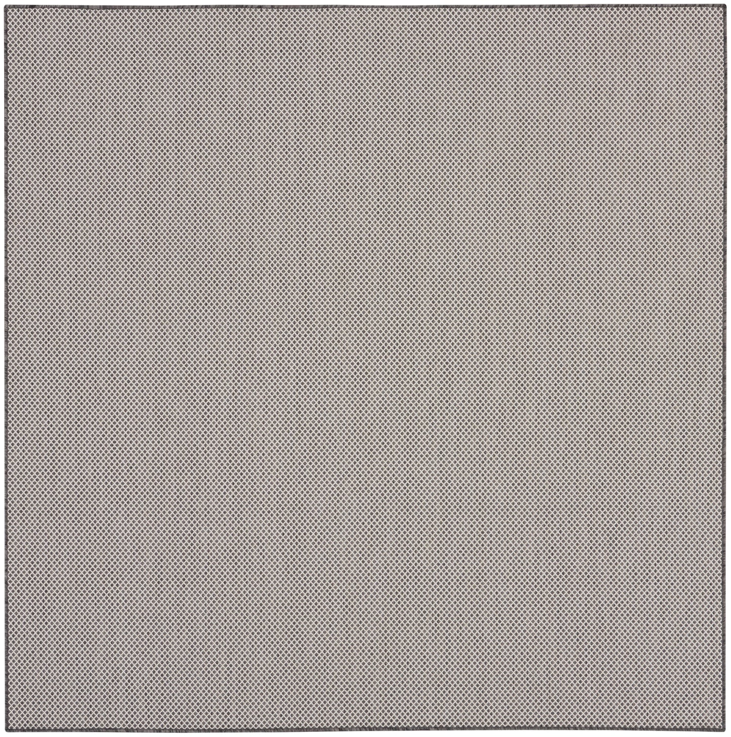 Gray modern square area rug.